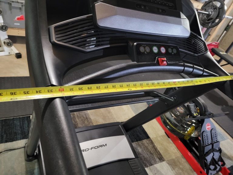 Measure Hand Rails for treadmill desk