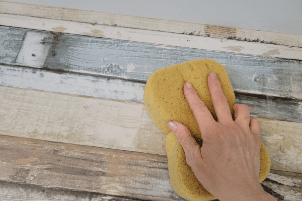 Clean Paper With Sponge - The Daily DIY