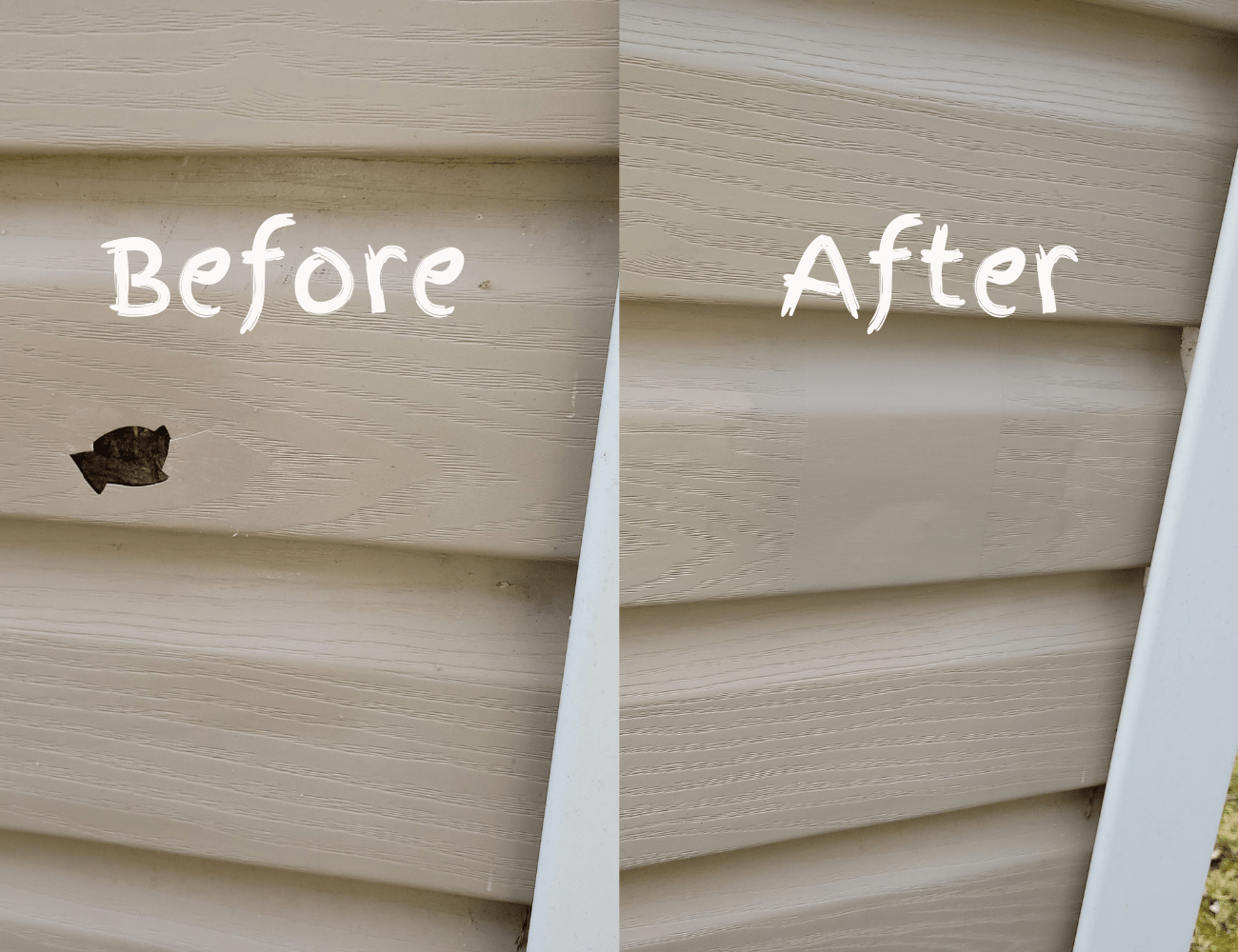 How To Repair Holes In Vinyl Siding The Daily Diy