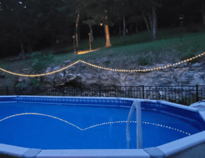 Easy Way To Hang Patio Lights The Daily DIY   Hang Patio Lights The Daily DIY 300x231 