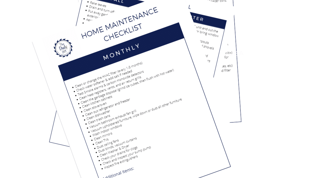 Best Spring Home Maintenance Checklist - The Daily DIY