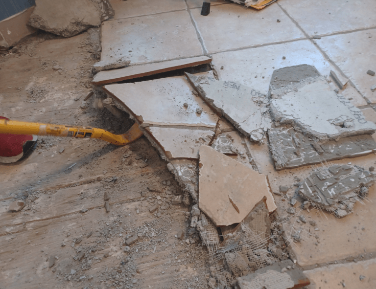 How To Remove a Tile Floor - The Daily DIY