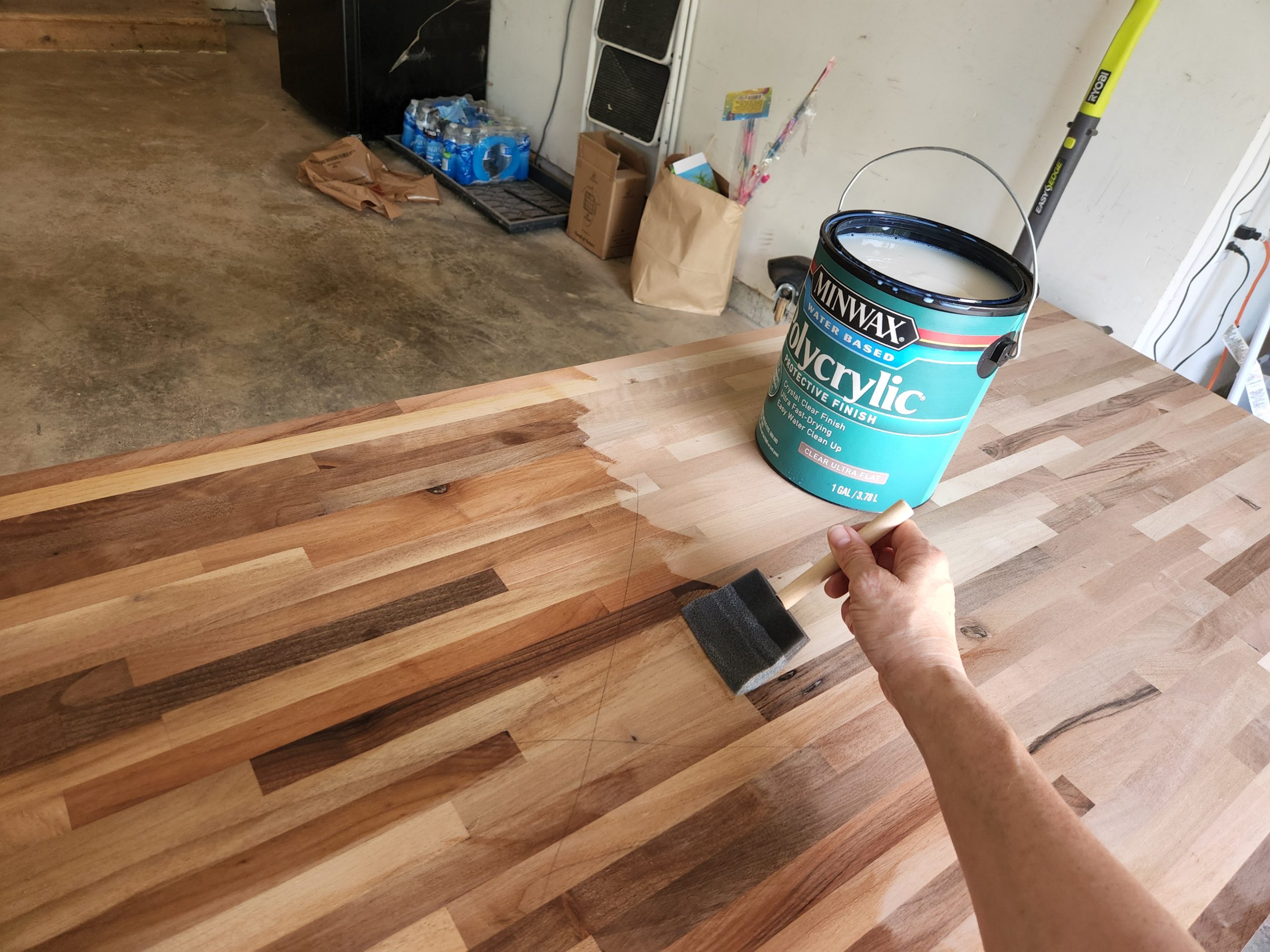 Finishing Wood Countertop - The Daily DIY