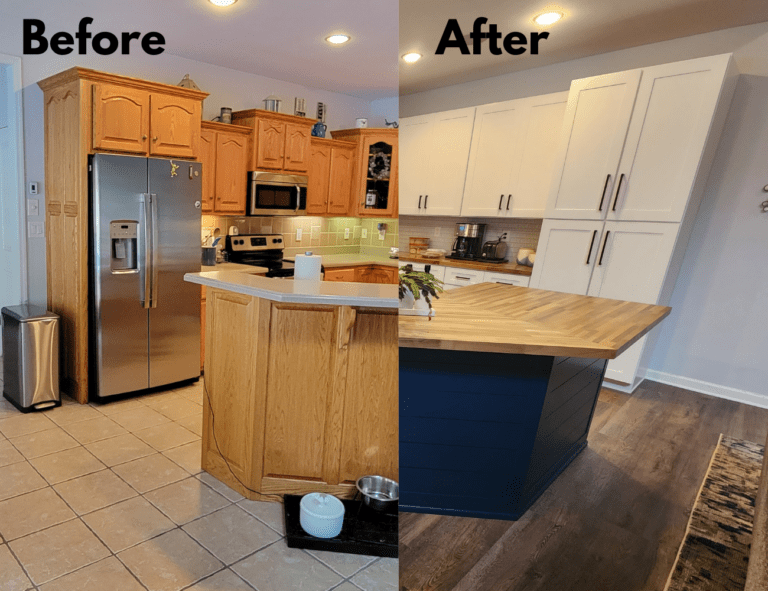Easy DIY Kitchen Island Makeover - The Daily DIY