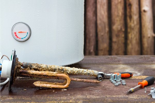 how to drain electric water heater