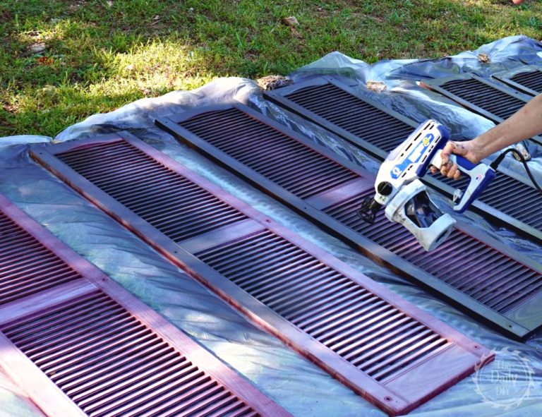 Painting Vinyl Shutters with an Airless Sprayer