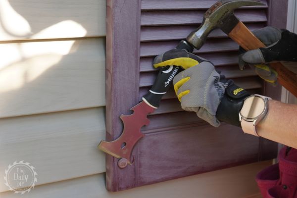 Removing Vinyl Shutters Easy