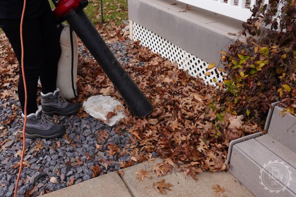 How to quickly clean the leaves from your landscaping
