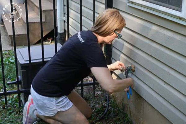 leaky outdoor spigot