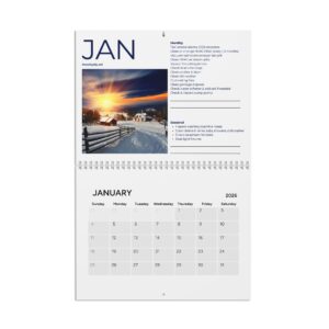 2026 Home Maintenance Calendar - Monthly Planner with Seasonal Tips